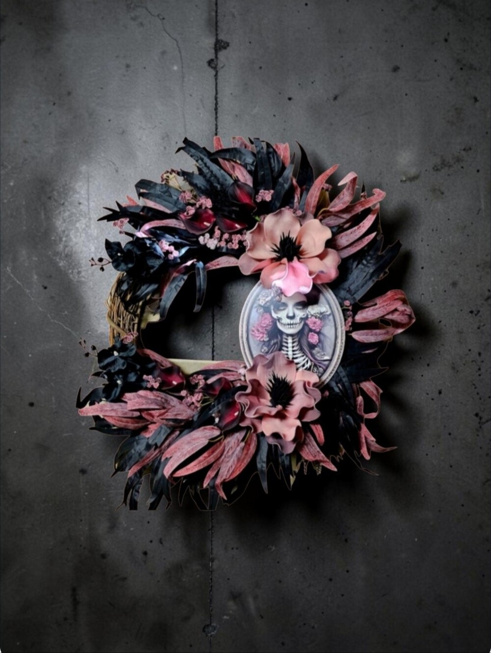 Romantic Halloween wreath